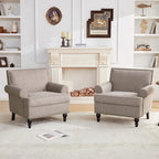 Modern Nailhead Accent Chair Arm Chairs Set of 2