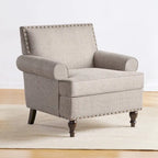 Modern Nailhead Accent Chair Arm Chairs Set of 2