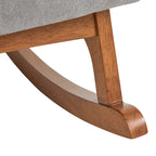 Grey Mid-Century Modern Rocking Chair - Single Seat