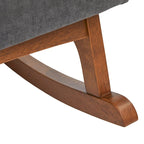 Grey Mid-Century Modern Rocking Chair - Single Seat