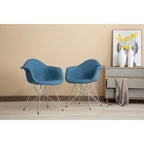 Porthos Home Upholstered Dining Armchairs w/ Metal Legs (Set of 2) - N/A