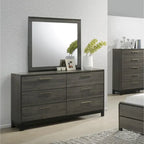 Grey Wood Queen Bedroom Set - 5 Piece