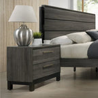 Grey Wood Queen Bedroom Set - 5 Piece