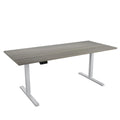 Adjustable Height Standing Desk - Espresso/White/Gray - Single User