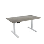 Adjustable Height Standing Desk - Espresso/White/Gray - Single User