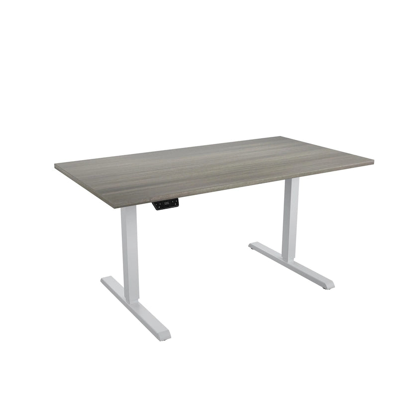 Adjustable Height Standing Desk - Espresso/White/Gray - Single User