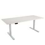 Adjustable Height Standing Desk - Espresso/White/Gray - Single User