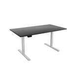 Adjustable Height Standing Desk - Espresso/White/Gray - Single User