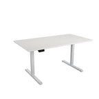 Adjustable Height Standing Desk - Espresso/White/Gray - Single User