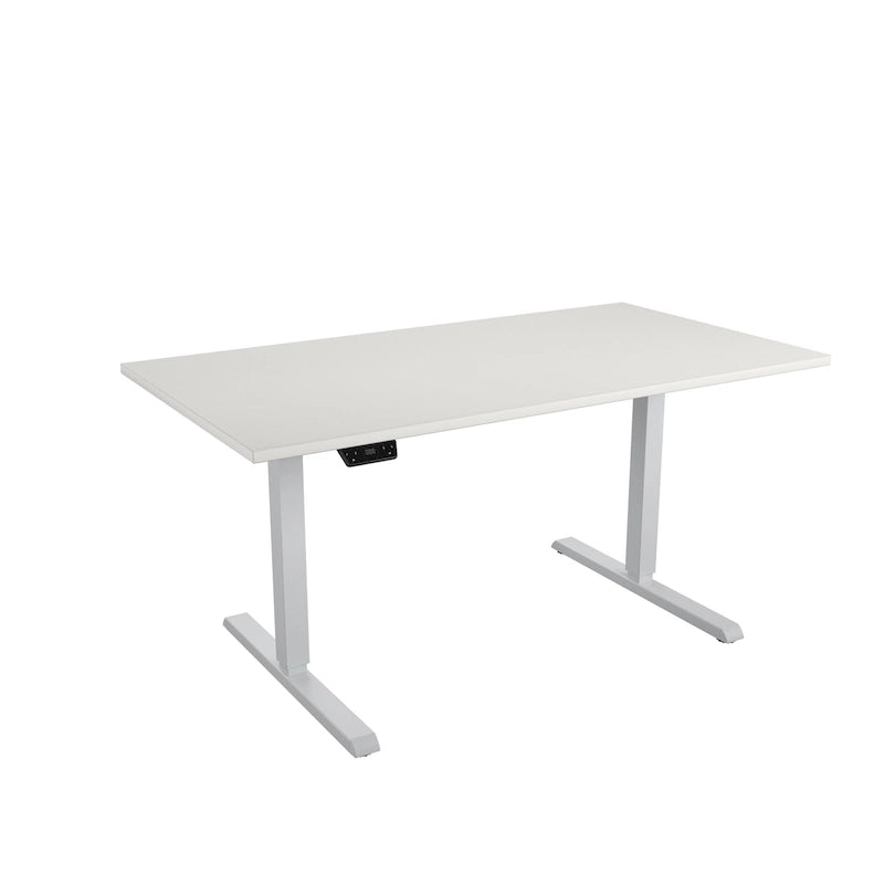 Adjustable Height Standing Desk - Espresso/White/Gray - Single User