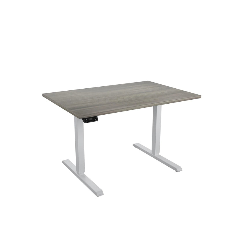 Adjustable Height Standing Desk - Espresso/White/Gray - Single User