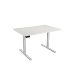 Adjustable Height Standing Desk - Espresso/White/Gray - Single User
