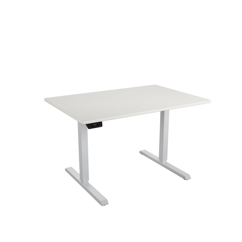 Adjustable Height Standing Desk - Espresso/White/Gray - Single User