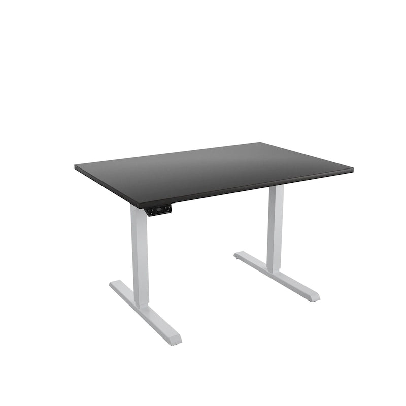 Adjustable Height Standing Desk - Espresso/White/Gray - Single User