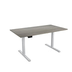 Adjustable Height Standing Desk - Espresso/White/Gray - Single User