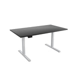 Adjustable Height Standing Desk - Espresso/White/Gray - Single User