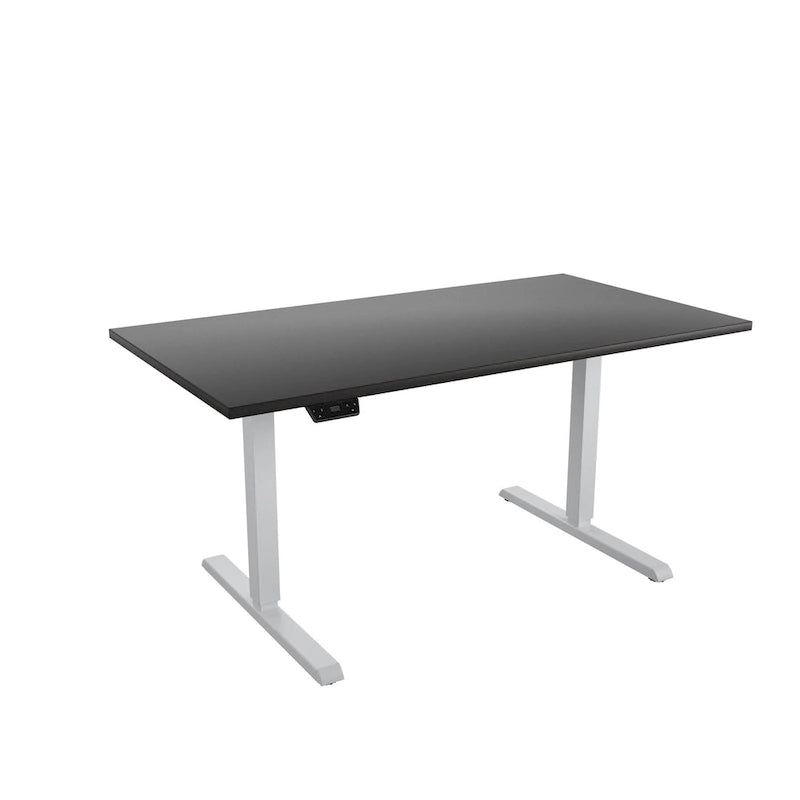 Adjustable Height Standing Desk - Espresso/White/Gray - Single User