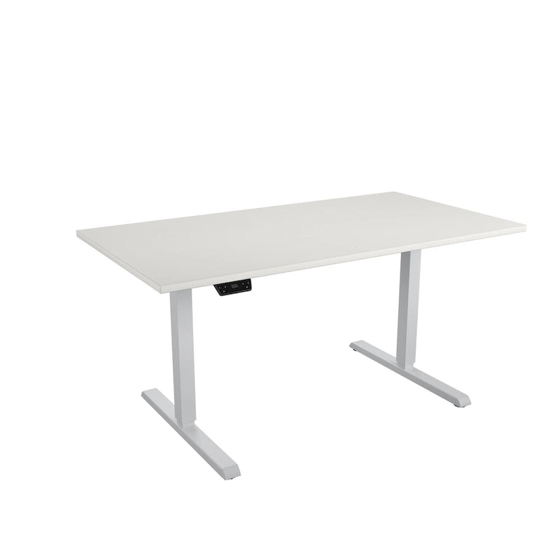 Adjustable Height Standing Desk - Espresso/White/Gray - Single User