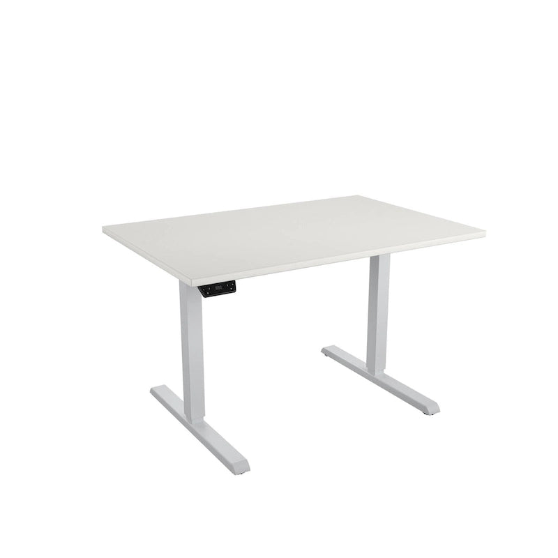 Adjustable Height Standing Desk - Espresso/White/Gray - Single User