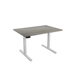 Adjustable Height Standing Desk - Espresso/White/Gray - Single User