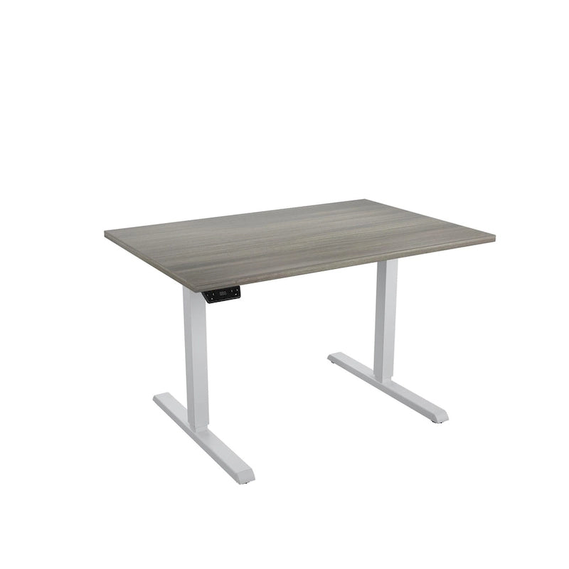 Adjustable Height Standing Desk - Espresso/White/Gray - Single User