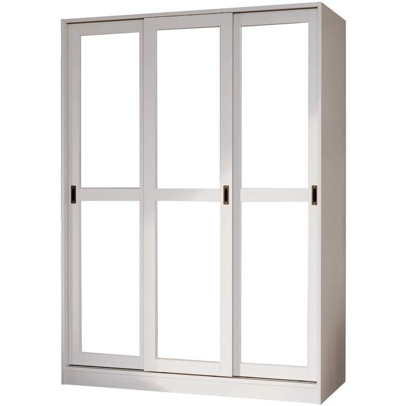 Solid Wood Wardrobe Armoire with Sliding Doors - Multiple Configurations