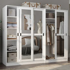 Solid Wood Wardrobe Armoire with Sliding Doors - Multiple Configurations