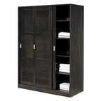 Solid Wood Wardrobe Armoire with Sliding Doors - Multiple Configurations