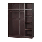 Solid Wood Wardrobe Armoire with Sliding Doors - Multiple Configurations