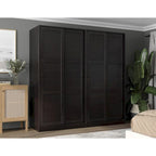 Solid Wood Wardrobe Armoire with Sliding Doors - Multiple Configurations