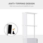 Bathroom Tower Storage Cabinet - 6 W x 13 D x 55.25 H