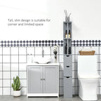 Bathroom Tower Storage Cabinet - 6 W x 13 D x 55.25 H