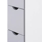 Bathroom Tower Storage Cabinet - 6 W x 13 D x 55.25 H