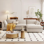 U_STYLE Upholstery Convertible Sectional Sofa, L Shaped Couch with Reversible Chaise