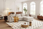 Upholstery Convertible Sectional Sofa, L Shaped Couch with Reversible Chaise