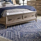 Cobblestone King Storage Bed with Drawers