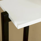 Black & White Contemporary Narrow Console Table