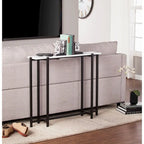 Black & White Contemporary Narrow Console Table
