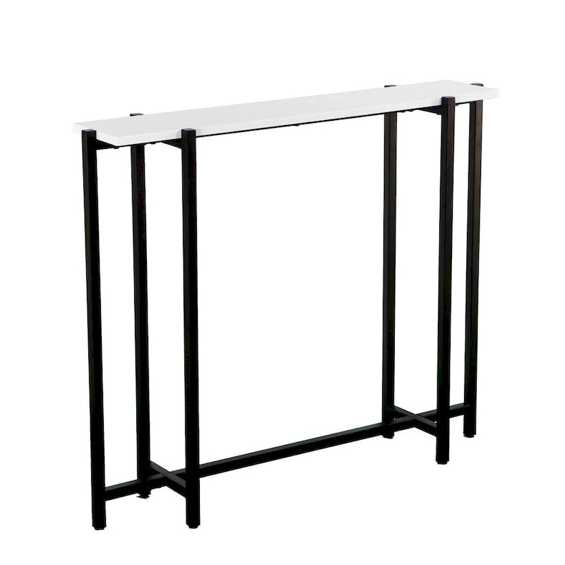 Black & White Contemporary Narrow Console Table