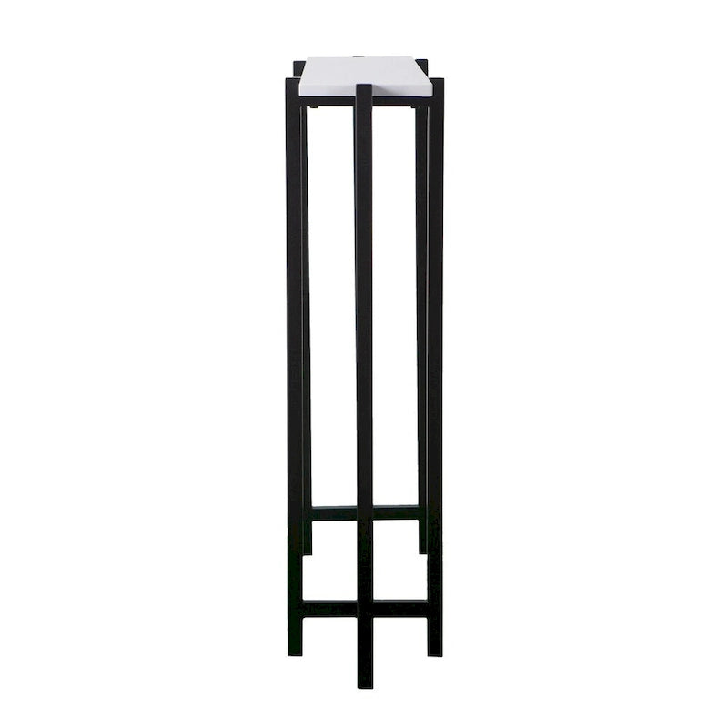 Black & White Contemporary Narrow Console Table