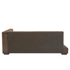 Brown Microfiber Twin Size Lounger