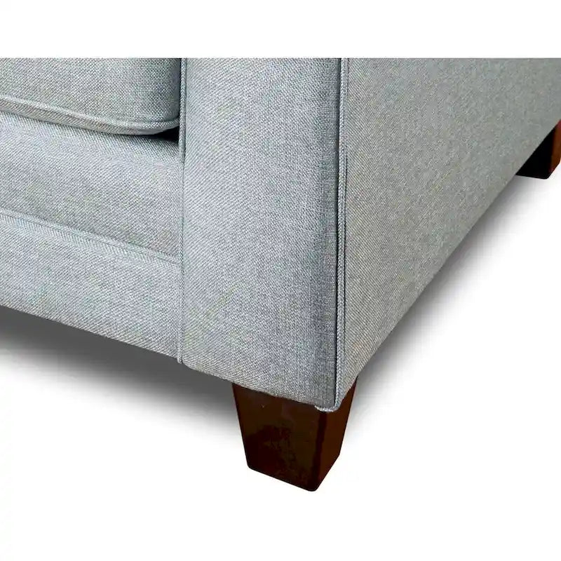 Mist Gray Queen Sleeper Sofa with Rounded Arms