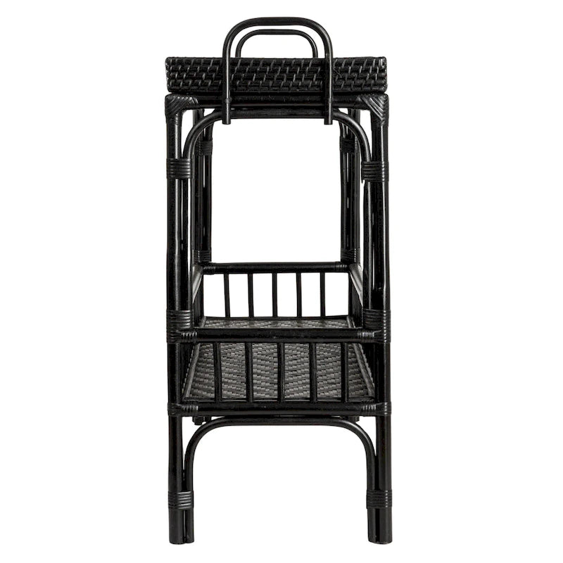 2-Tier Rattan Bar Storage Tray