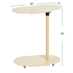 Modern Adjustable C-Shaped End Table - 20.0L x 11.0W x 32.0H