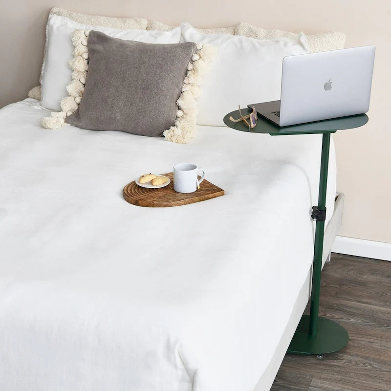 Modern Adjustable C-Shaped End Table - 20.0L x 11.0W x 32.0H