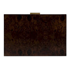 2 Drawer Burl Wood End Table