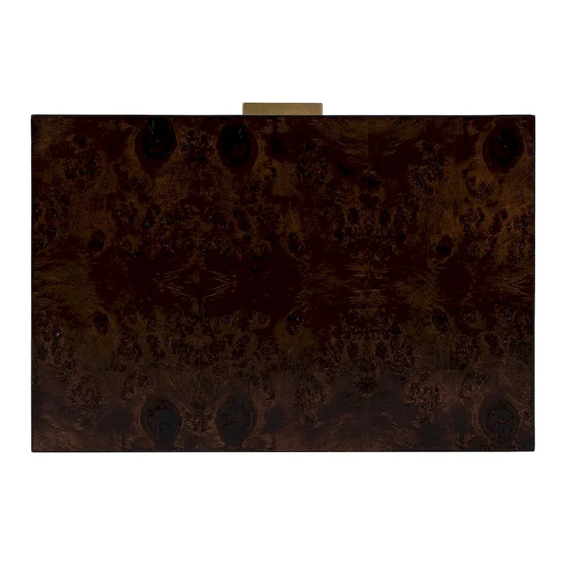 2 Drawer Burl Wood End Table