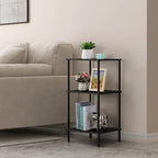 3-Tier Tall Side Table with Storage