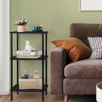 3-Tier Tall Side Table with Storage
