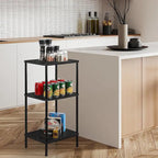 3-Tier Tall Side Table with Storage